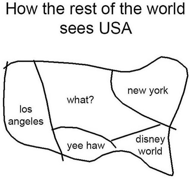 Inaccurate map of the USA