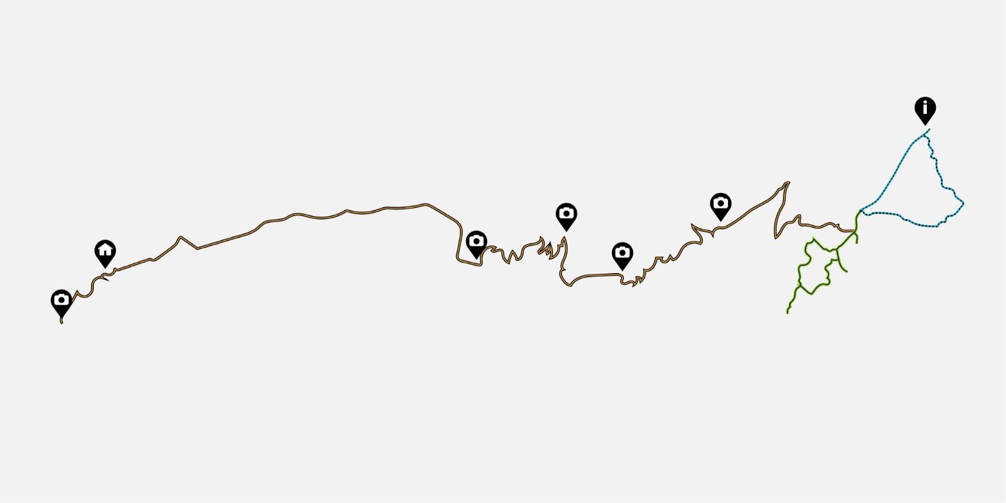 Harding trail information for colorblind website visitors.